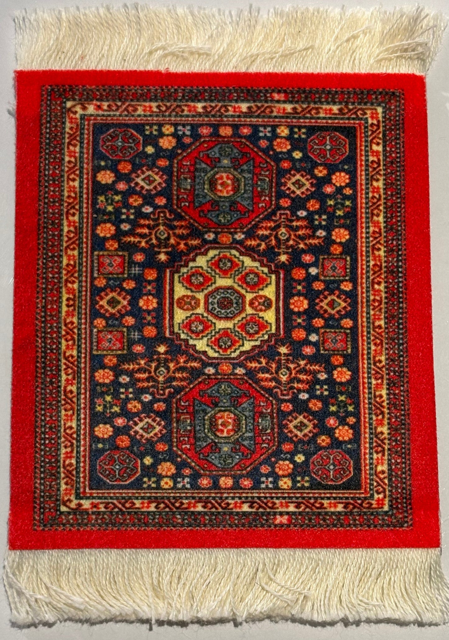 Sous-verres imitation tapis orientaux (Réduction à l'achat de plusieurs)