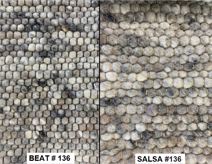 Salsa-B: High-end wool rug - hand-knotted / 45 colors available
