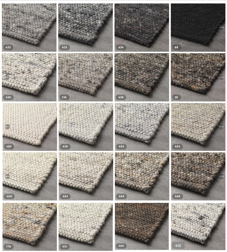 Beat-B: High-end wool rug - hand-knotted / 45 colors available