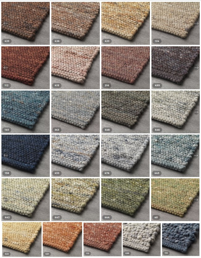 Beat-B: High-end wool rug - hand-knotted / 45 colors available