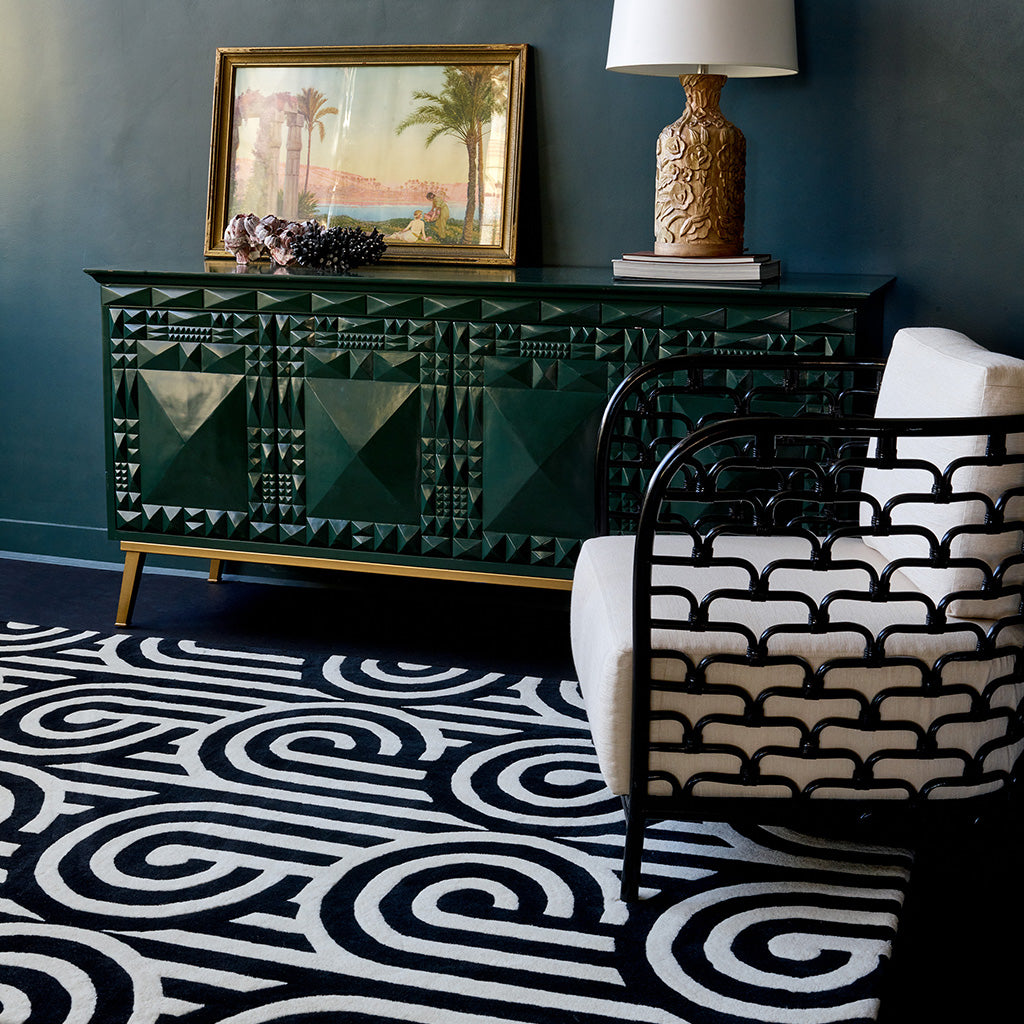 FB-39205 : Tapis FLORENCE BROADHURST en laine tuftée