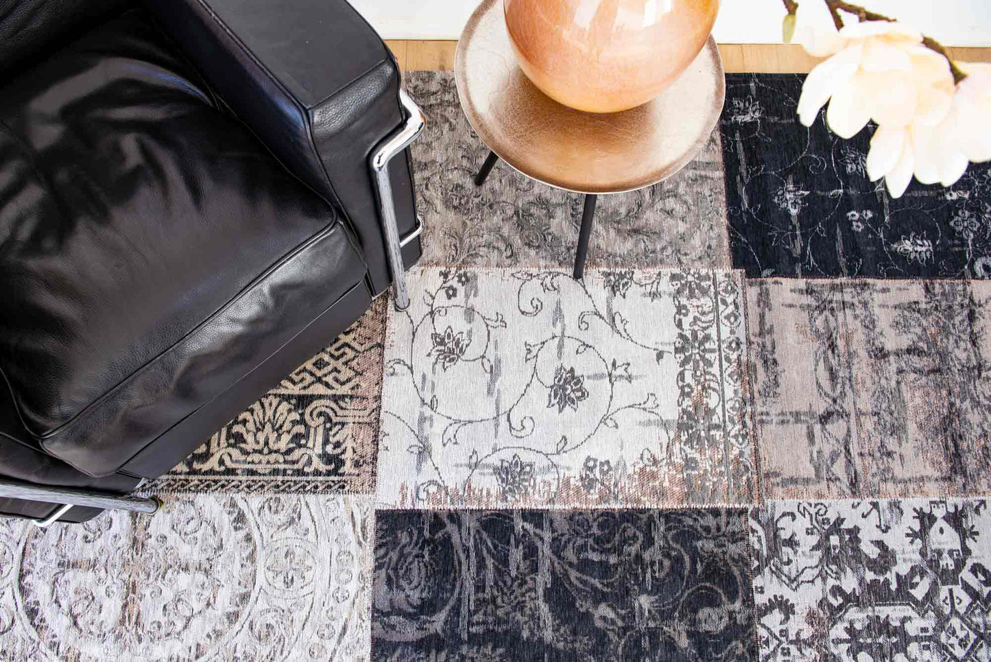 V-120 : Tapis patchwork en Jacquard