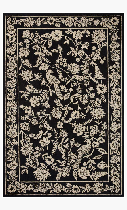AB-101: RIFLE PAPER & CO wool rug - hand-knotted