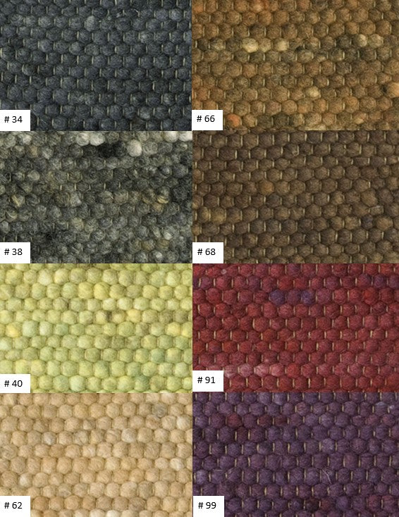 Salsa-W: High Range wool rug - hand knotted / Customizable colors