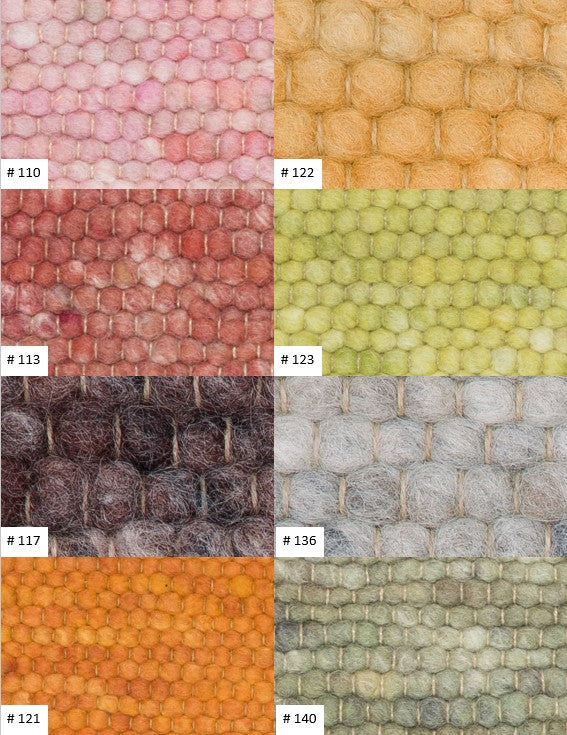 Salsa-W: High Range wool rug - hand knotted / Customizable colors