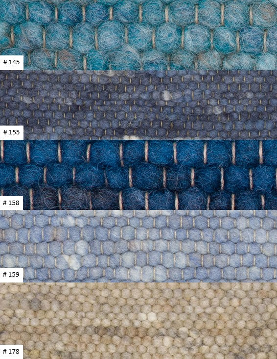 Salsa-W: High Range wool rug - hand knotted / Customizable colors