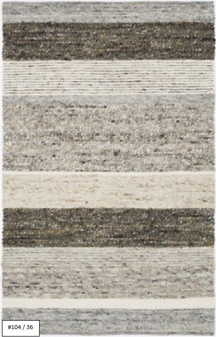 Salsa-W: High Range wool rug - hand knotted / Customizable colors