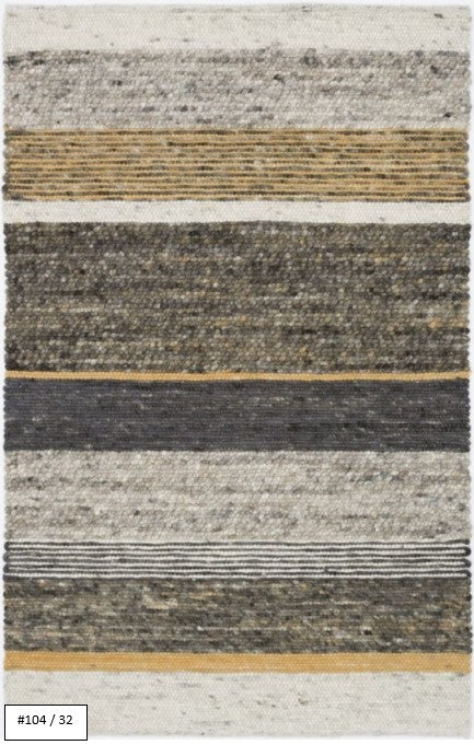 Salsa-W: High Range wool rug - hand knotted / Customizable colors