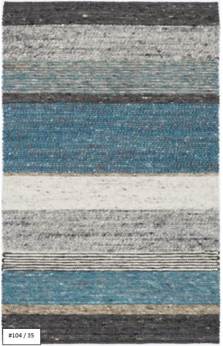 Salsa-W: High Range wool rug - hand knotted / Customizable colors