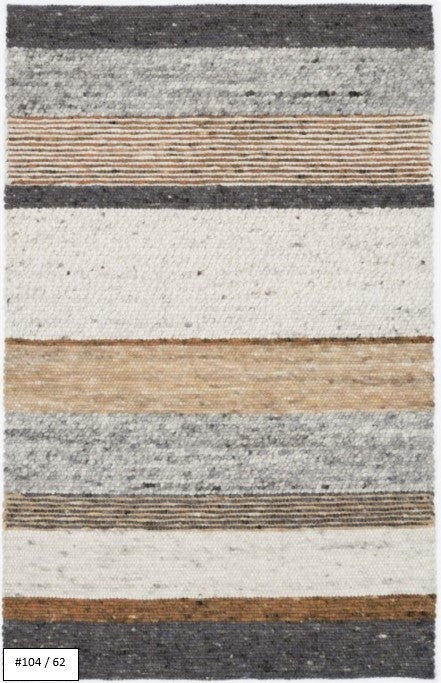 Salsa-W: High Range wool rug - hand knotted / Customizable colors