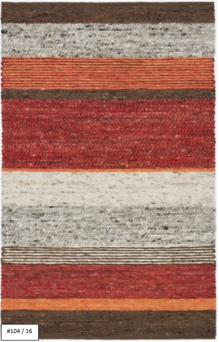 Salsa-W: High Range wool rug - hand knotted / Customizable colors