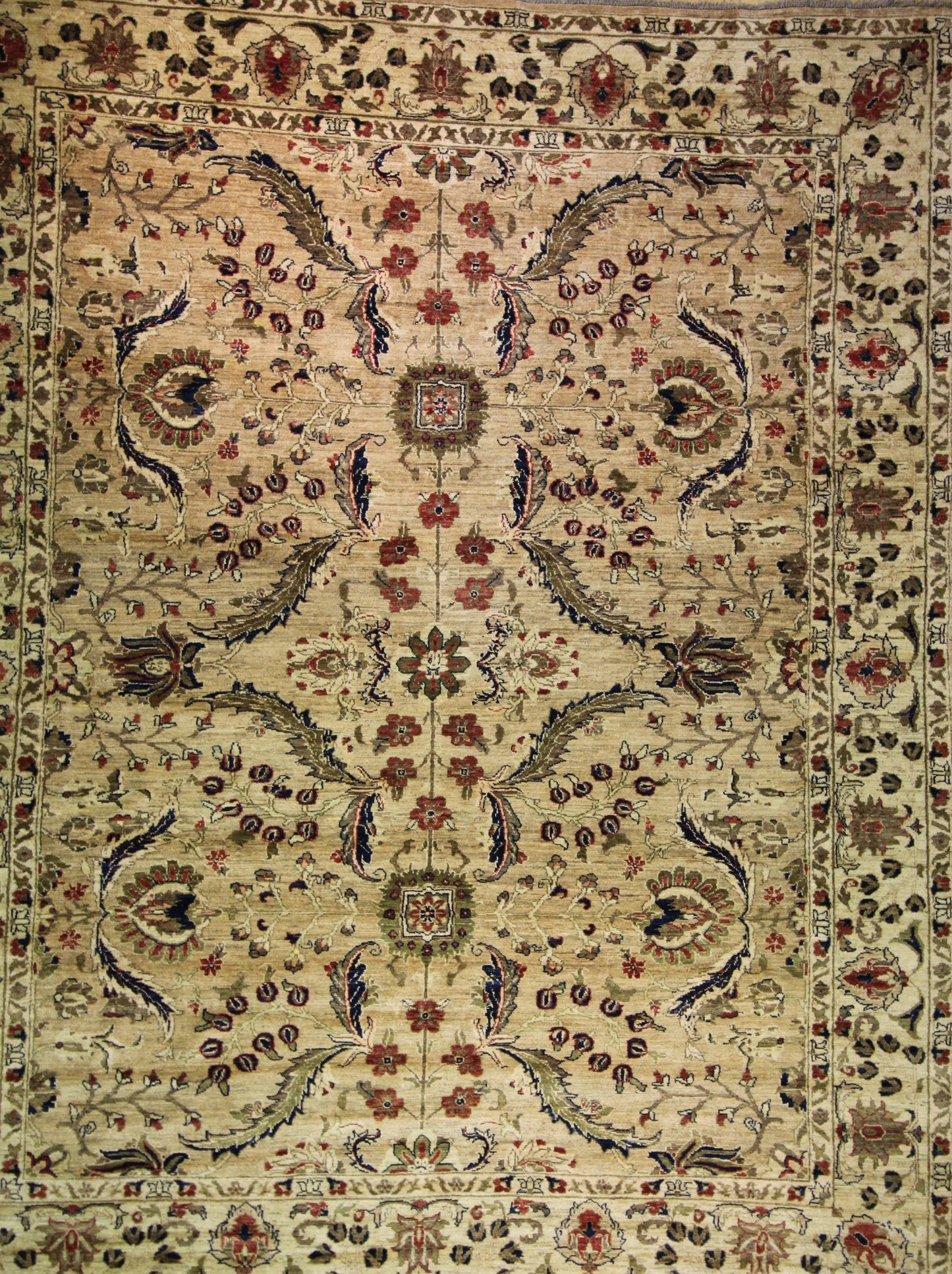 Tapis classique en laine Chobi - noué main