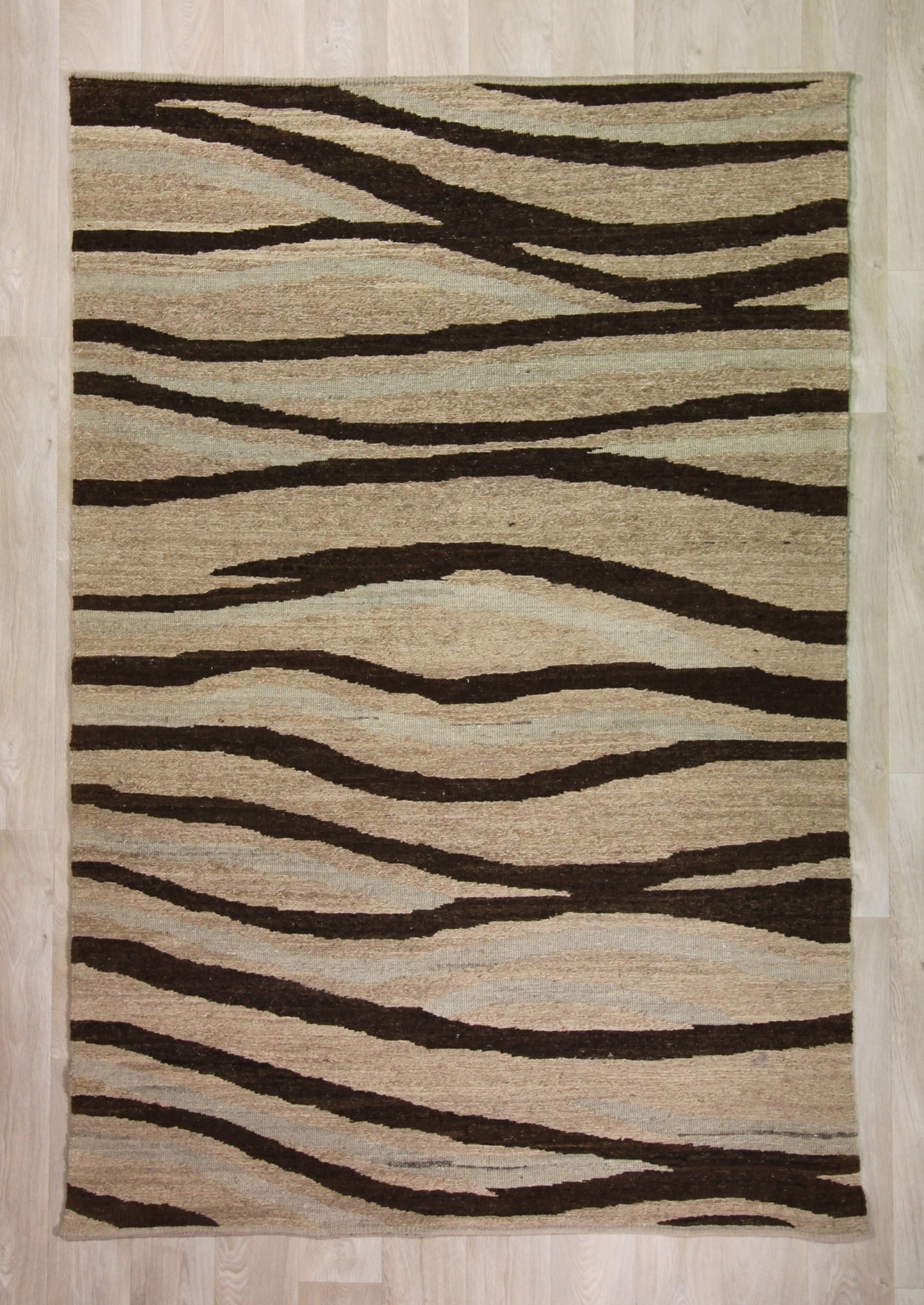 Tapis à rayures - noué main