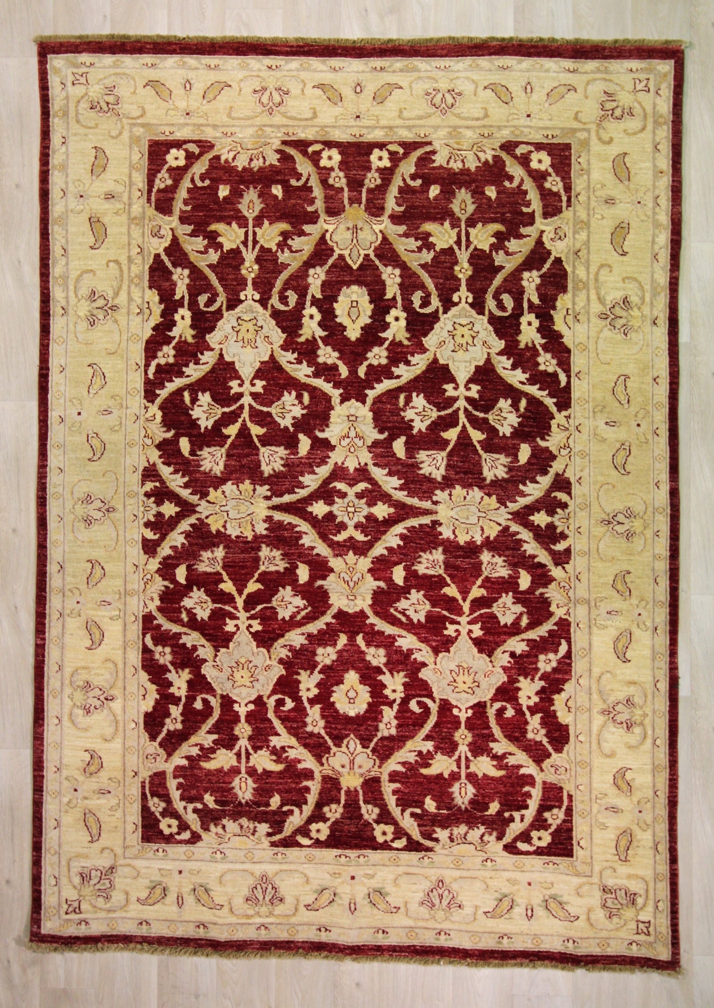 Tapis classique en laine Chobi - noué main