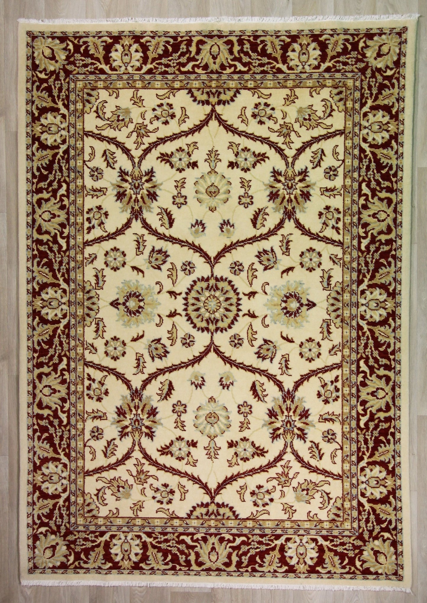 Tapis classique en laine & bambou