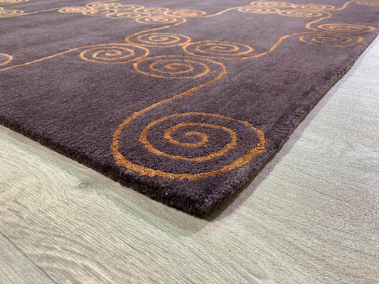 Contemporary Nepalese rug in wool - hand knotted