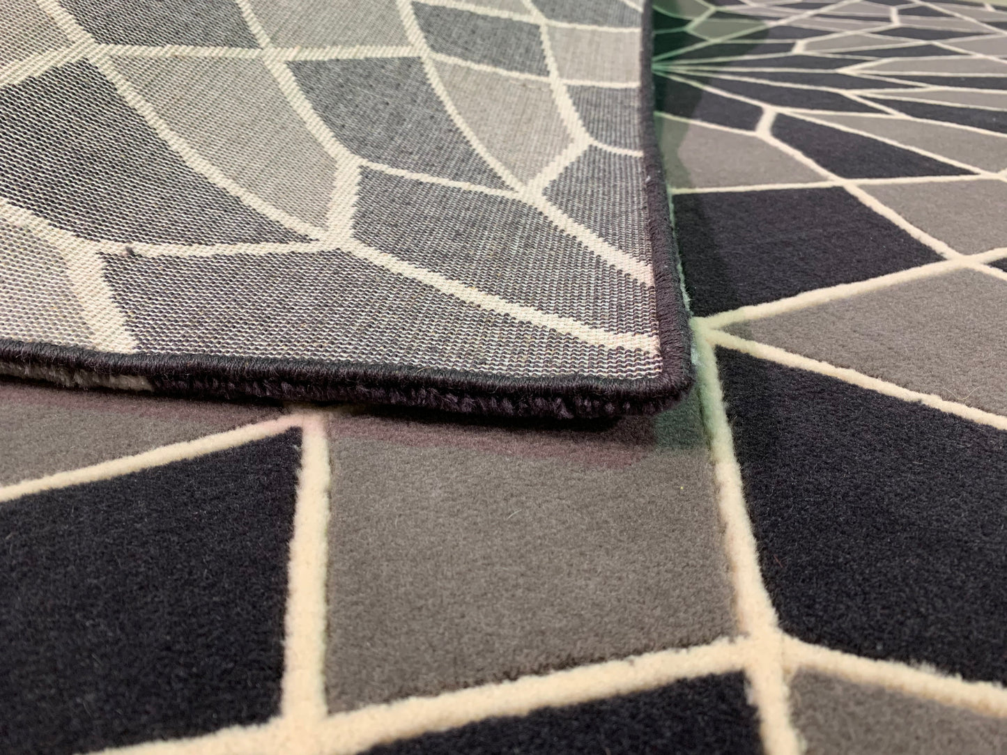 Tapis à motifs géométriques