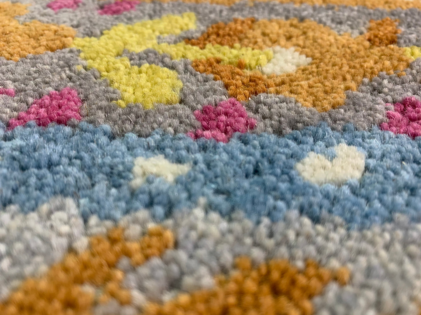 Tapis paisley coloré - Laine tuftée