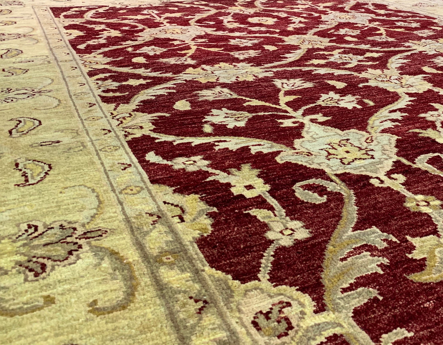 Tapis classique en laine Chobi - noué main