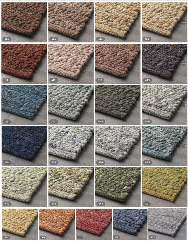 Salsa-SW: High-end wool rug - hand-knotted / 45 colors available