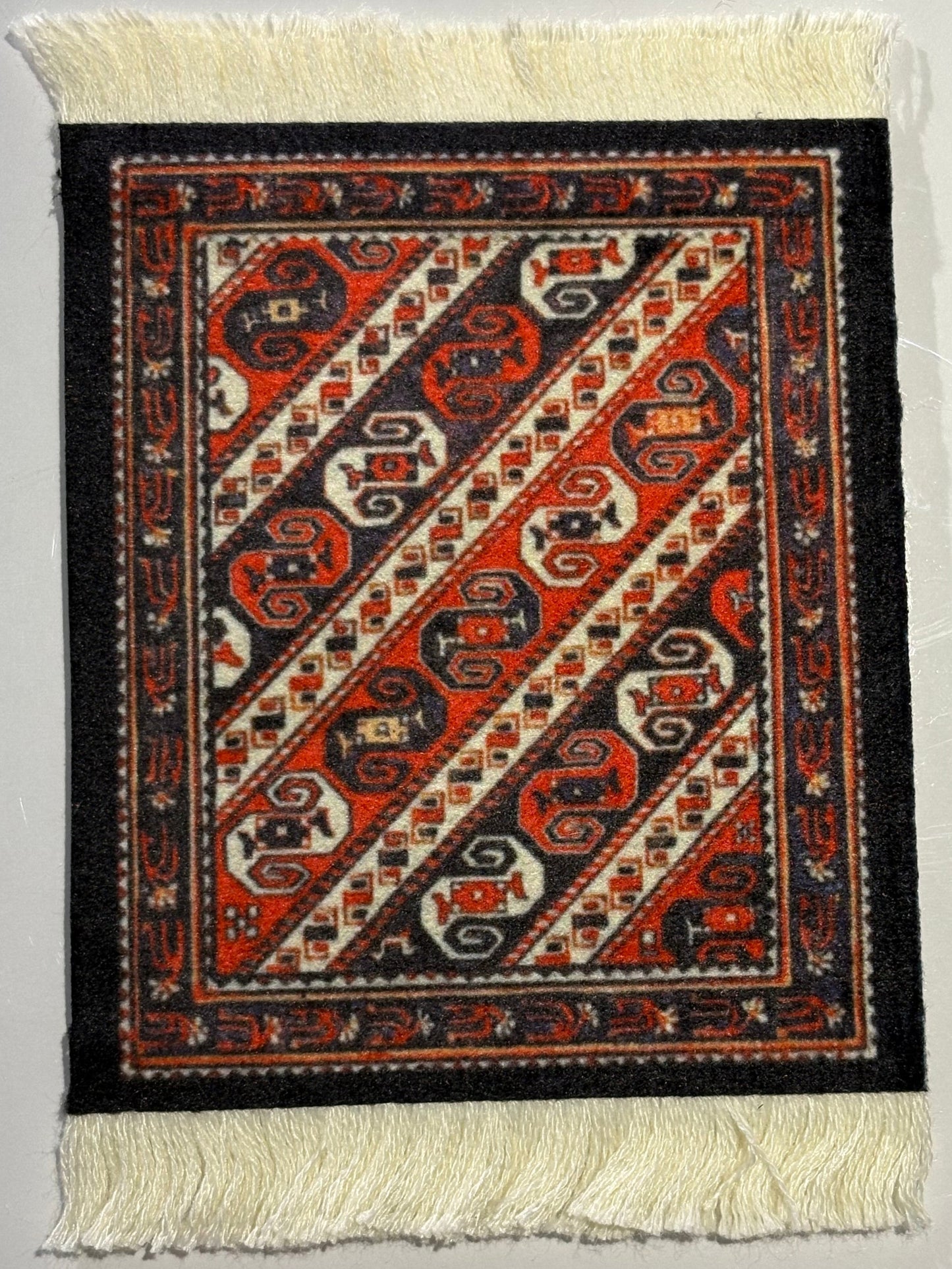 Sous-verres imitation tapis orientaux (Réduction à l'achat de plusieurs)
