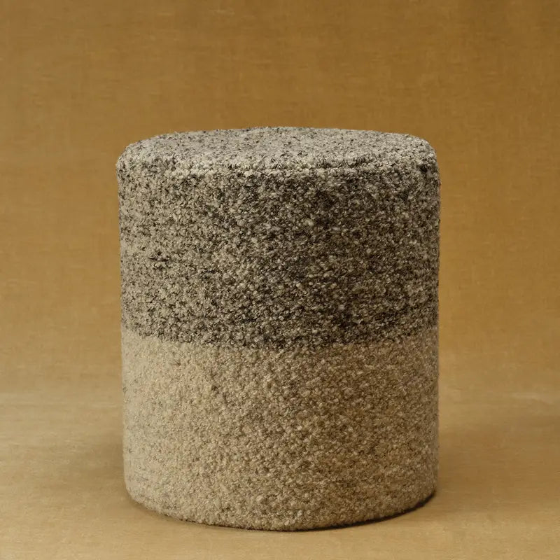 FOL-101: Wool pouf - Handmade