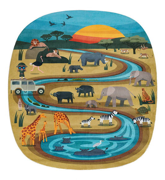 PLG-501: Soft polyester rug for children