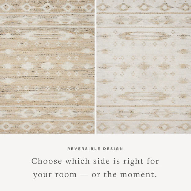 RI-301 : Tapis réversible en laine - noué main