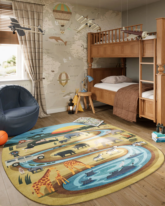 PLG-501: Soft polyester rug for children