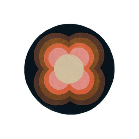 SFP-6 : Tapis ORLA KIELY rond en laine tuftée