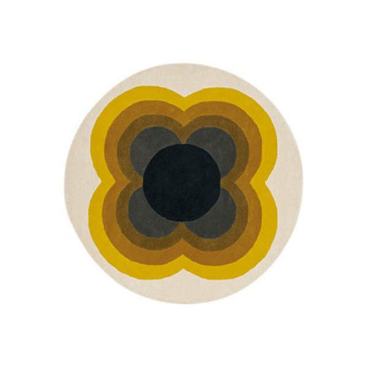 SFY-6 : Tapis ORLA KIELY rond en laine tuftée