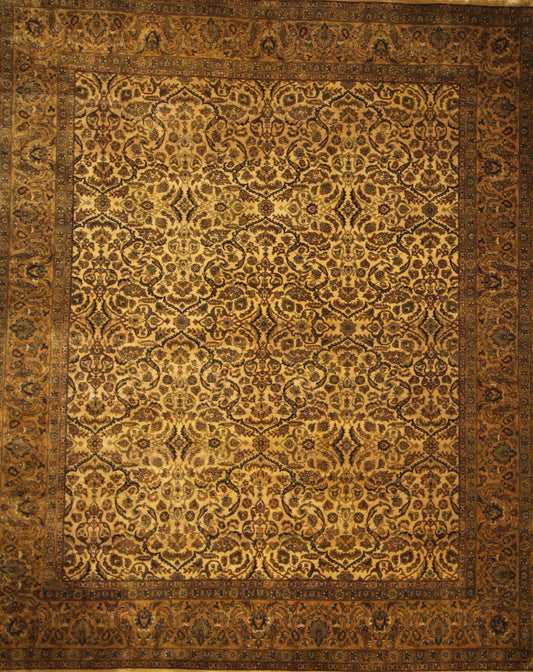 Classic wool rug - hand knotted