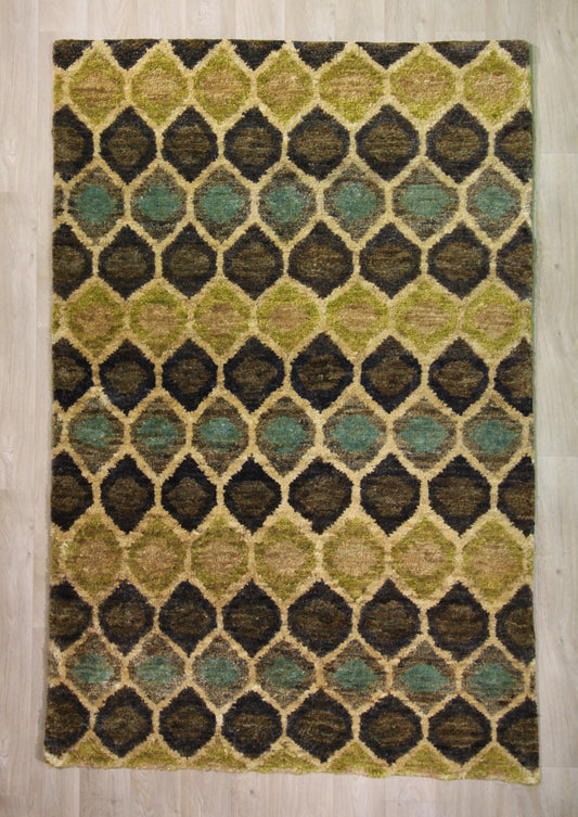 Jute patterned rug