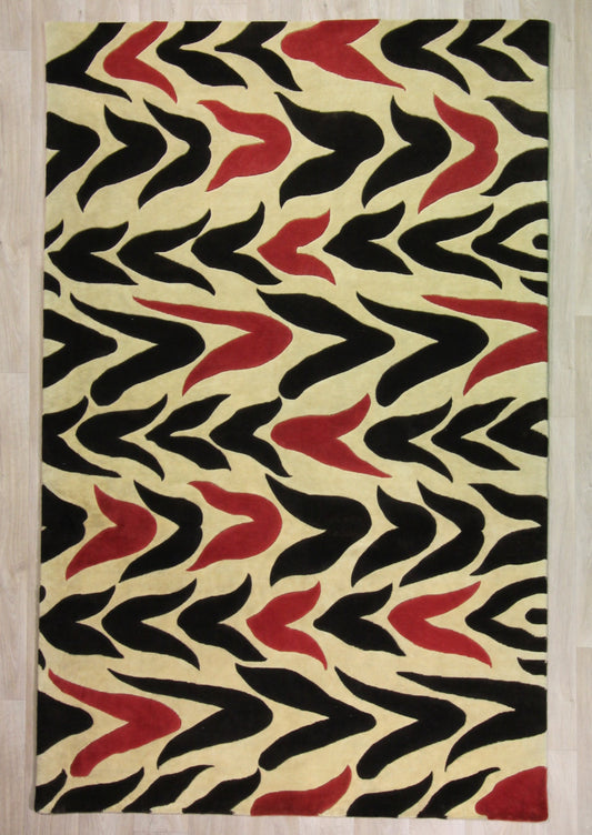 Indo-Tibetan wool rug - hand knotted