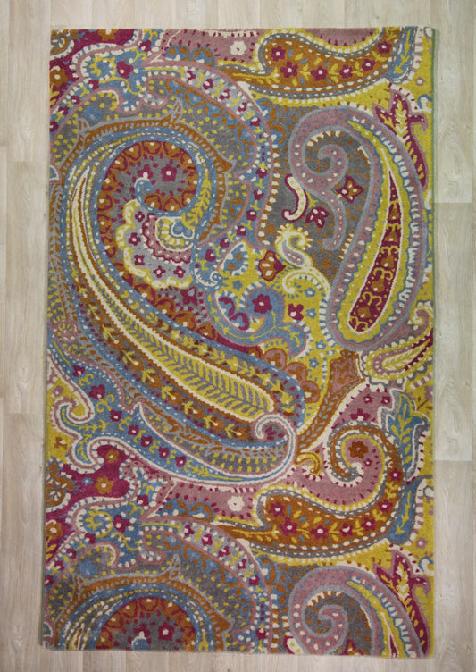 Colorful paisley rug - Tufted wool