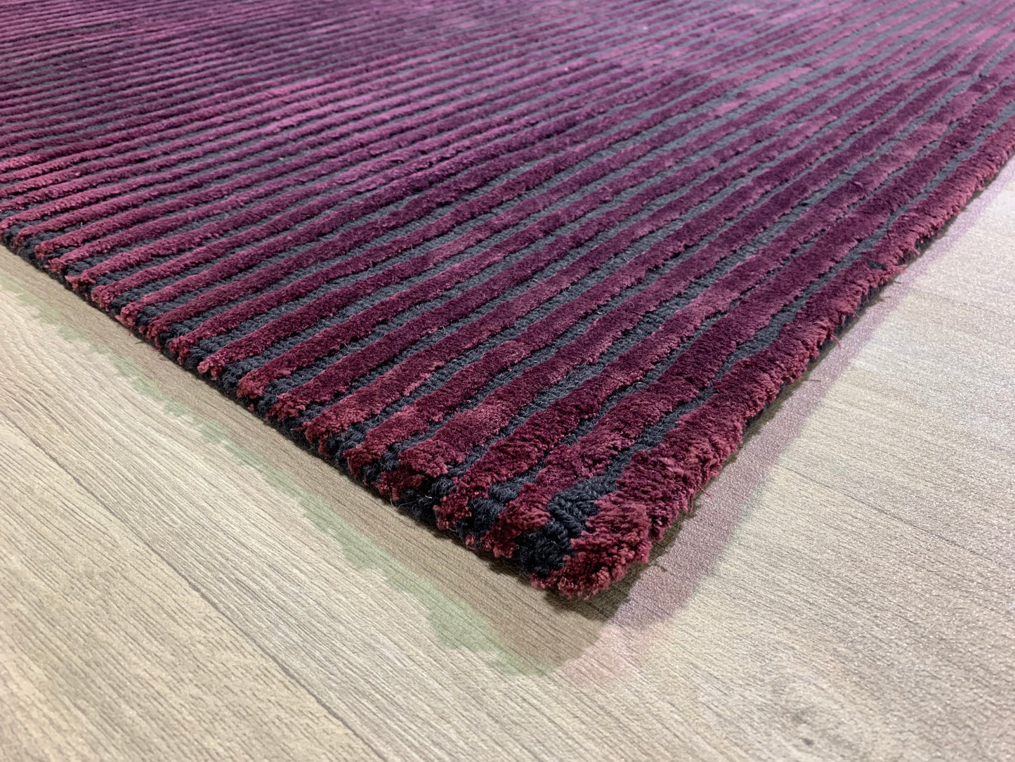 SERGE LESAGE striped wool rug - hand knotted