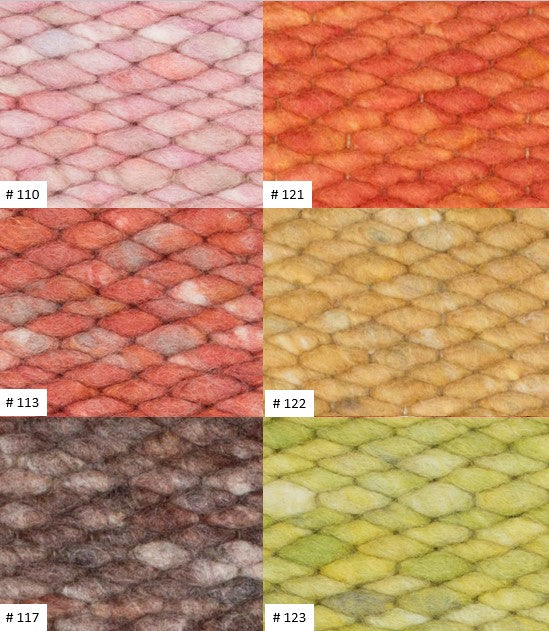 Salsa-L : Tapis Haute Gamme en laine - noué main / 30 couleurs disponibles