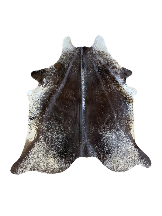 S-3: Cowhide Rug - Medium Brown and Beige Spotted