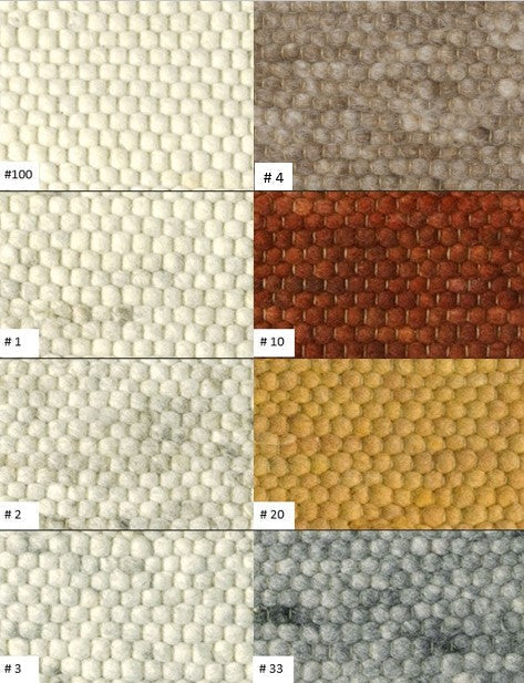 Salsa-W: High Range wool rug - hand knotted / Customizable colors